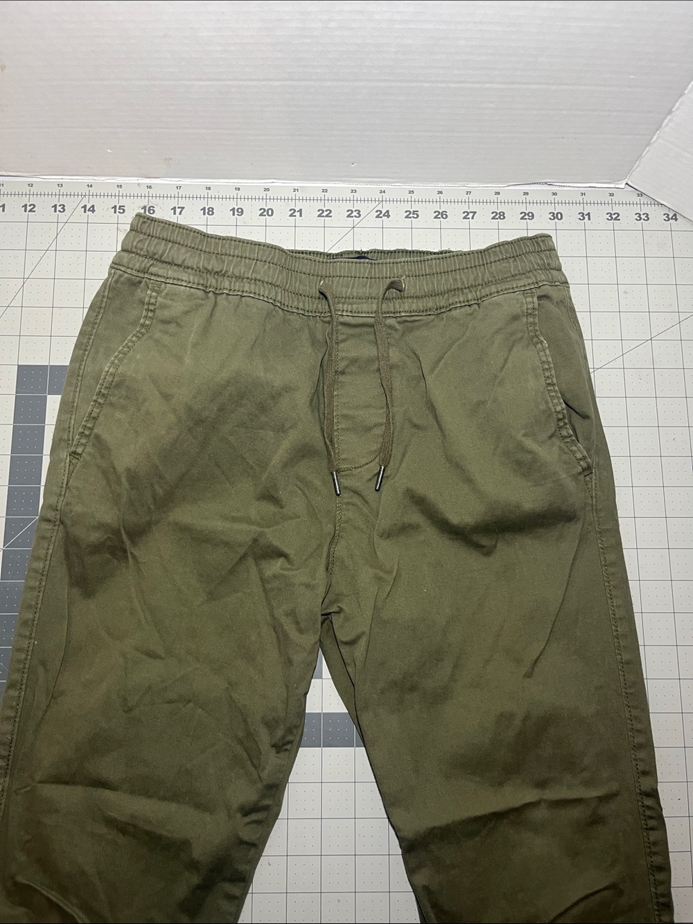 Hollister Olive Green Drawstring Joggers